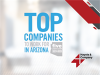 News Release: Haynie Named One of Top Companies to Work for in Arizona