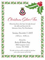 Salvation Army of Conroe 39th Annual Christmas Silver Tea Benefitting Angel Tree Program