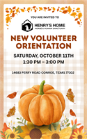 Henry's Home New Volunteer Orientation