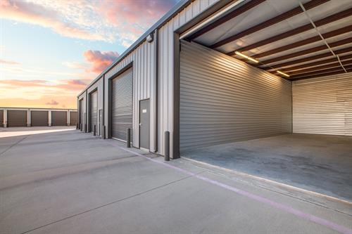 drive-up unit with door open