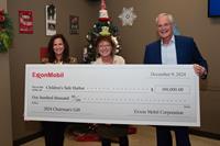 Children’s Safe Harbor receives the ExxonMobil Chairman’s Holiday Gift of $100,000