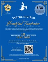 Breakfast to be hosted by Pct. 3 Constable Ryan Gable and Truluck’s - The Woodlands to benefit Children’s Safe Harbor on June 10.