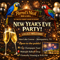 New Year’s Eve Party at Parrot’s Nest Bar & Grill