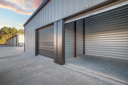 open drive-up unit door