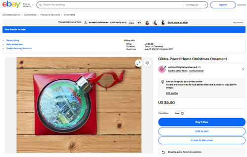 ebay Walker County Historical Commission Item Listing 