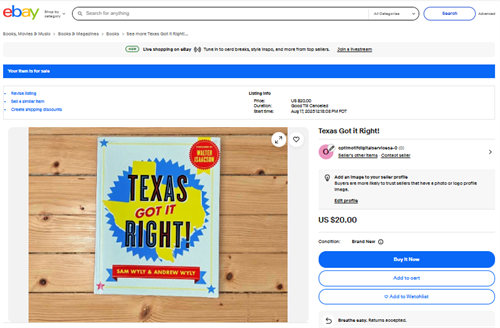 ebay Walker County Historical Commission Item Listing