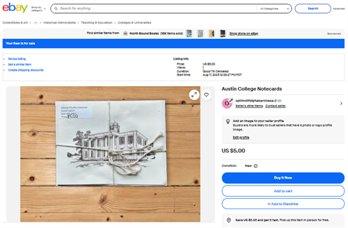 ebay Walker County Historical Commission Item Listing