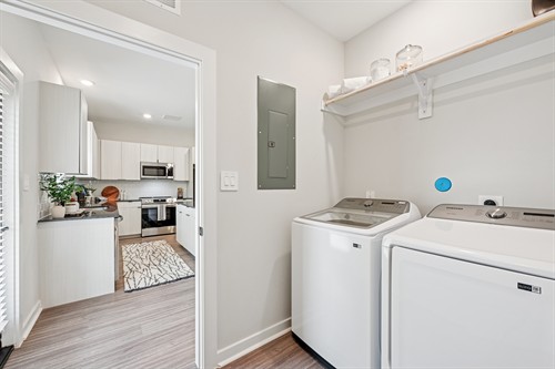 Full size washer and dryer included