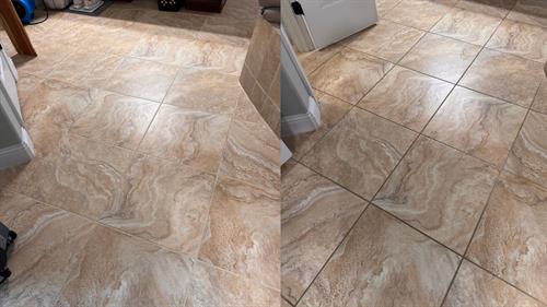 Before and After Tile/Grout Before and After Tile/Grout