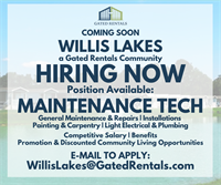 Gated Rentals Willis Lakes