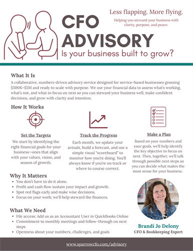 SFS One-Pager, CFO Advisory SFS One-Pager, CFO Advisory