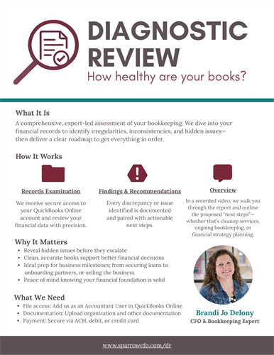 SFS One-Pager, Diagnostic Review SFS One-Pager, Diagnostic Review