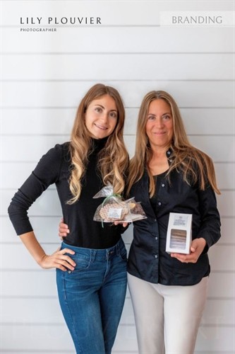 Two-person team portrait for a small business — brand photography by Plouvier Art
