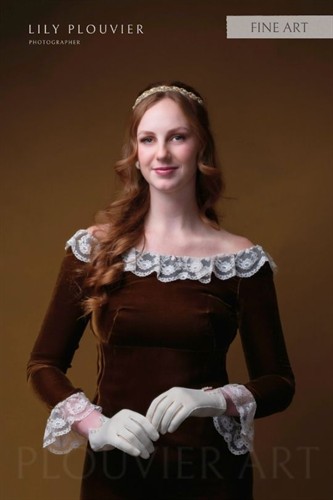 	Fine art studio portrait with classic lighting on a dark background — Plouvier Art, The Woodlands