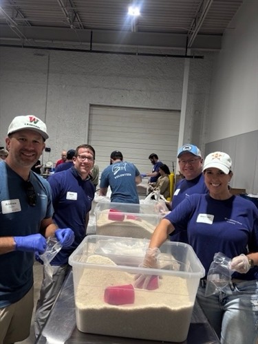 Volunteering at MOCO Food Bank!