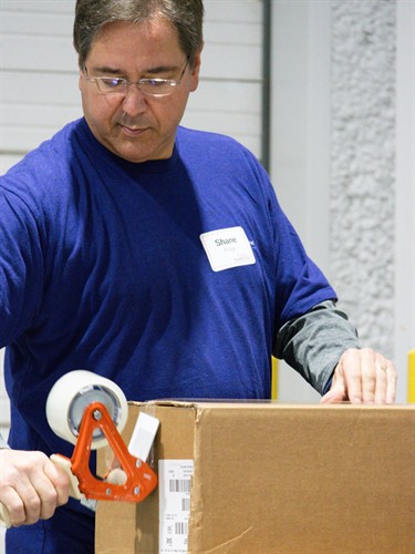 Volunteering at MOCO Food Bank!