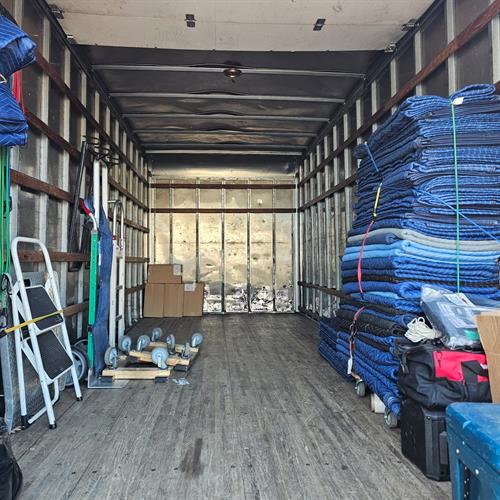 Clean Box Truck and tools Profession Moving Company