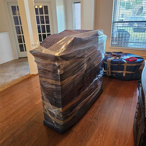 Wrapped china cabinet top