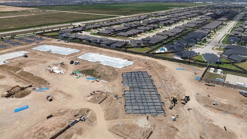 Foundations for apartment complex