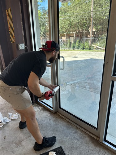 Security Film Glazing Attachment 