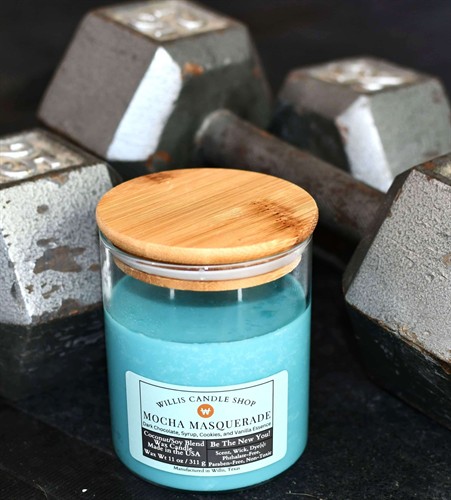 Lifestyle Clear Glass Candle: Mocha Masquerade