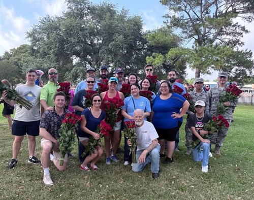 A Rose on Every Grave outreach for veterans with NET Members. 