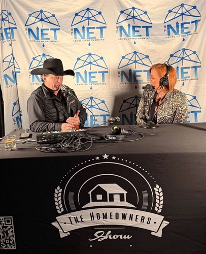The Homeowners Show podcast at The NET Level Up Networking event. 