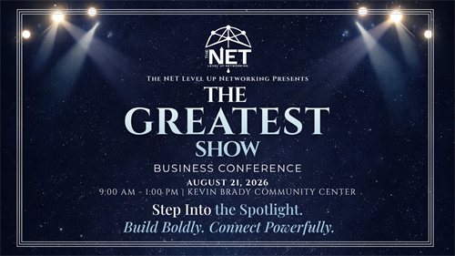 Join us here: https://thenetnetworking.com/the-greatest-show-business-conference/