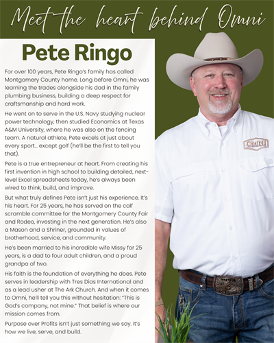 Pete Ringo - owner and President