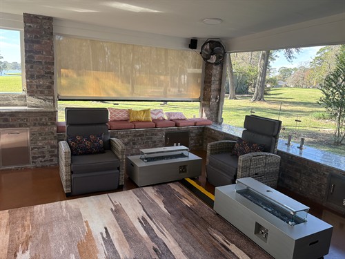 Custom Patio Cover, Outdoor Kitchen & Home Addition Project in Conroe, Texas