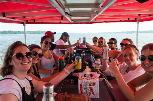 Cheers to amazing time on the water!