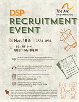 The Arc of Cape May County DSP Recruitment Event