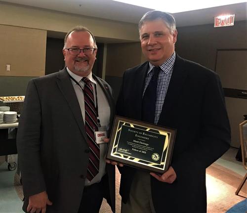 2019 Receiving the Society of Reliability Engineers Fellow award