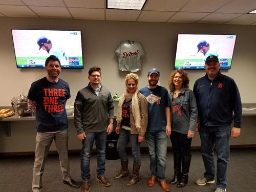 Tigers Opening Day event with the A2 Sales team!