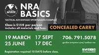 (M) NRA Basic Conceal Carry Weapons Class