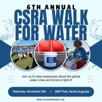 6th Annual CSRA Walk for Water Set for November 9th