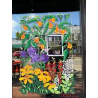 Arlington Heights Spring Themed Window Painting 2024