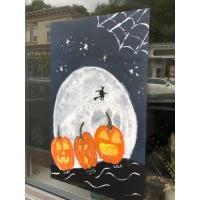 Heights Halloween Window Painting- 2024