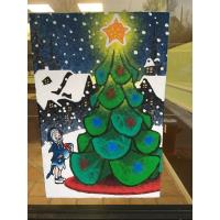 Arlington Heights Winter Window Painting 2025