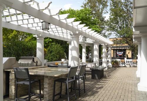 Patio with Firepits and Grills