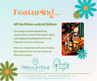 Welcome Spring Sip and Shop at Tabula Rasa Essentials 1-3pm Sunday