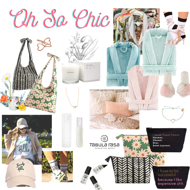 Chic robes, accessories, perfumes and more 