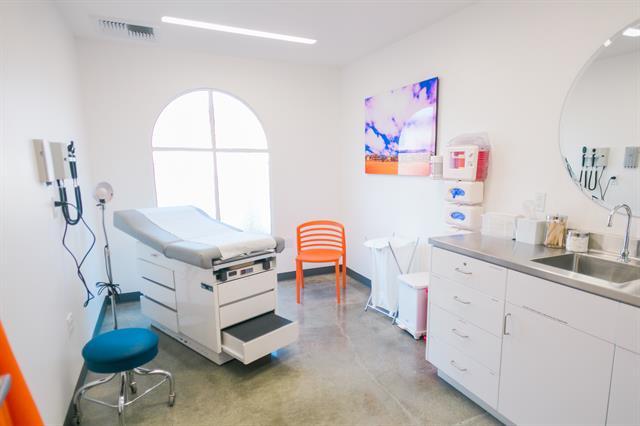 Inside one of our exam rooms