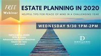 Free Webinar: Estate Planning in 2020