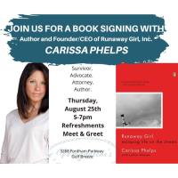 Book Signing With Author & Founder/CEO of Runaway Girl, Inc. Carissa Phelps at Magdalene’s