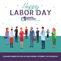 HOLIDAY:  Labor Day (Navarre Chamber Office will be closed.)