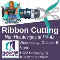 Ribbon Cutting for Nan Hairdesigns at Pik-itz