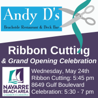 Ribbon Cutting for Andy D's Beachside Restaurant & Daiquiri Deck