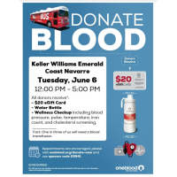Donate Blood at Keller Williams Emerald Coast Navarre Office