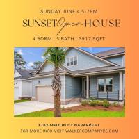 Sunset Open House: 1782 Medlin Court (Beautiful 4 BR/5 BA Waterfront in Navarre)